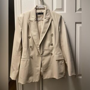 Zara white/cream blazer